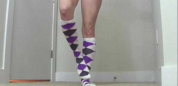  Jerking your cock in my little knee highs is so much fun JOI